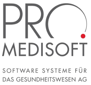 Pro Medisoft AG - Logo. Ein Bild für die thematische Darstellung der Pro Medisoft AG